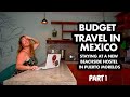 BUDGET TRAVEL in Puerto Morelos, Mexico -  BEACHSIDE HOSTEL Great for SOLO FEMALE TRAVEL