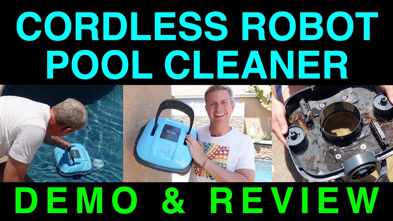 Cordless Robotic Pool Cleaner Vacuum for Above Ground Pools WYBOT Osprey  200 Max