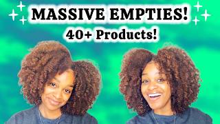 Stash Talk: MASSIVE Empties! (40+ Hair Products) Will I Repurchase? | High Porosity + Fine Strands