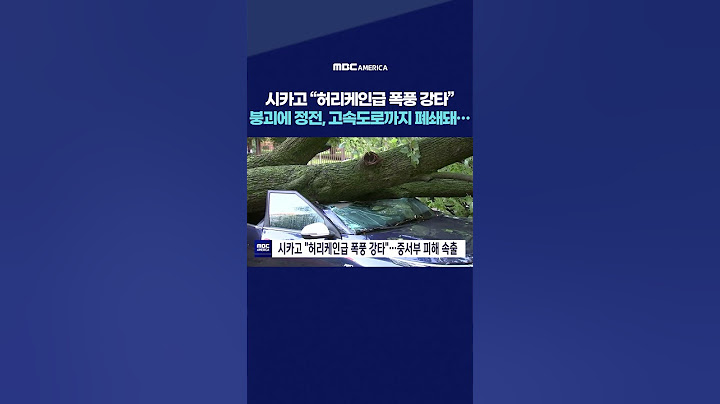 시카고 “허리케인급 폭풍 강타” 붕괴에 정전, 고속도로까지 폐쇄돼...