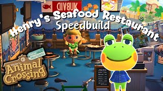 A Cozy Seafood Restaurant for Henry Speedbuild! Animal Crossing New Horizons Happy Home Paradise
