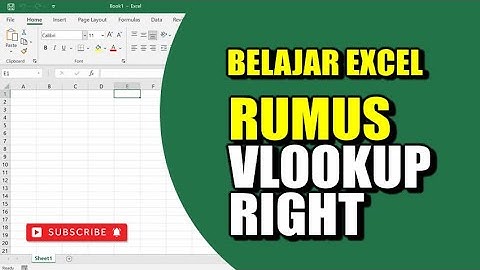 TUTORIAL EXCEL CARA MEMBUAT RUMUS VLOOKUP RIGHT DI EXCEL PEMULA #excel #tutorial #belajarexcel