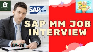 SAP JOB INTERVIEW - SAP MM CONSULTANT