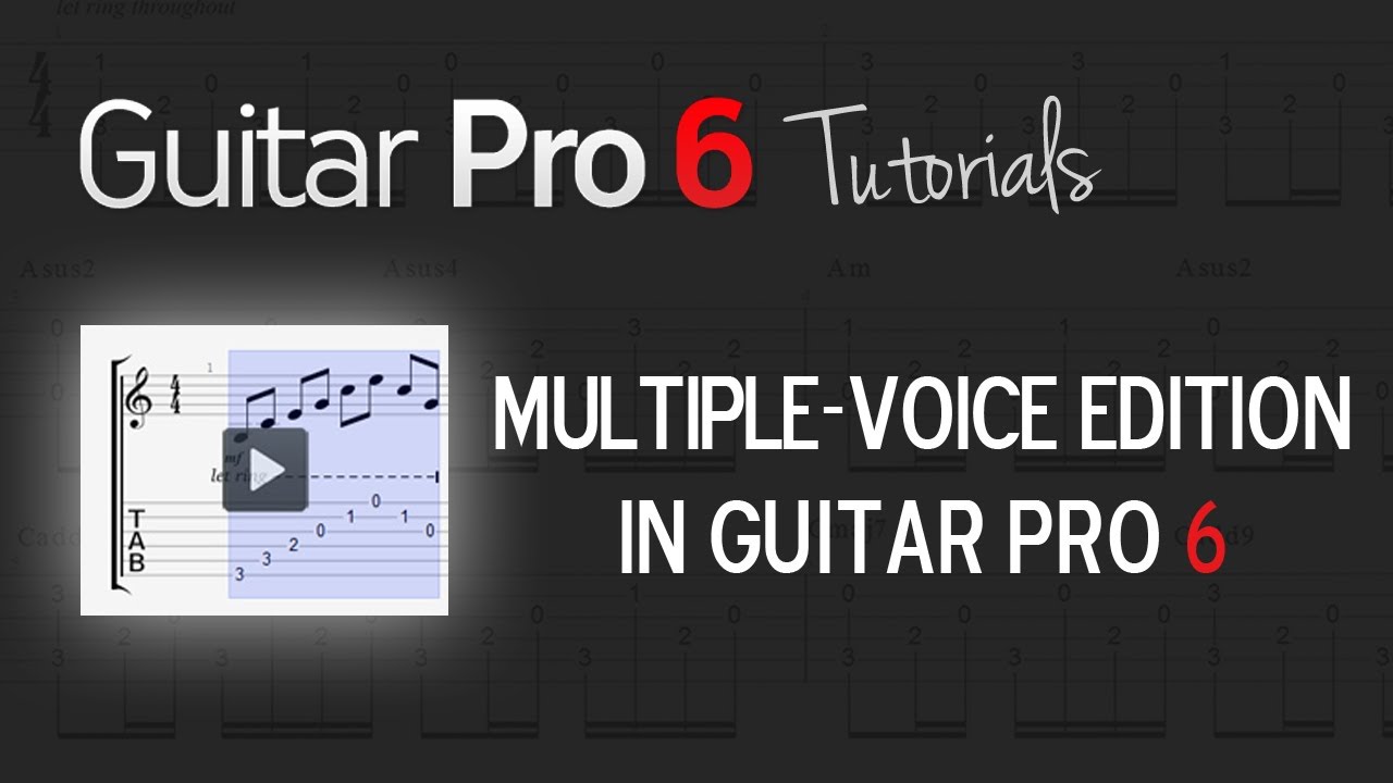 Chap. 2 8 Multiplevoice edition in Guitar Pro 6 YouTube