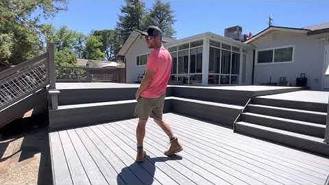 Multi level deck with bench seating