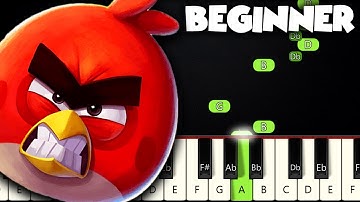 Angry Birds Theme | BEGINNER PIANO TUTORIAL + SHEET MUSIC by Betacustic