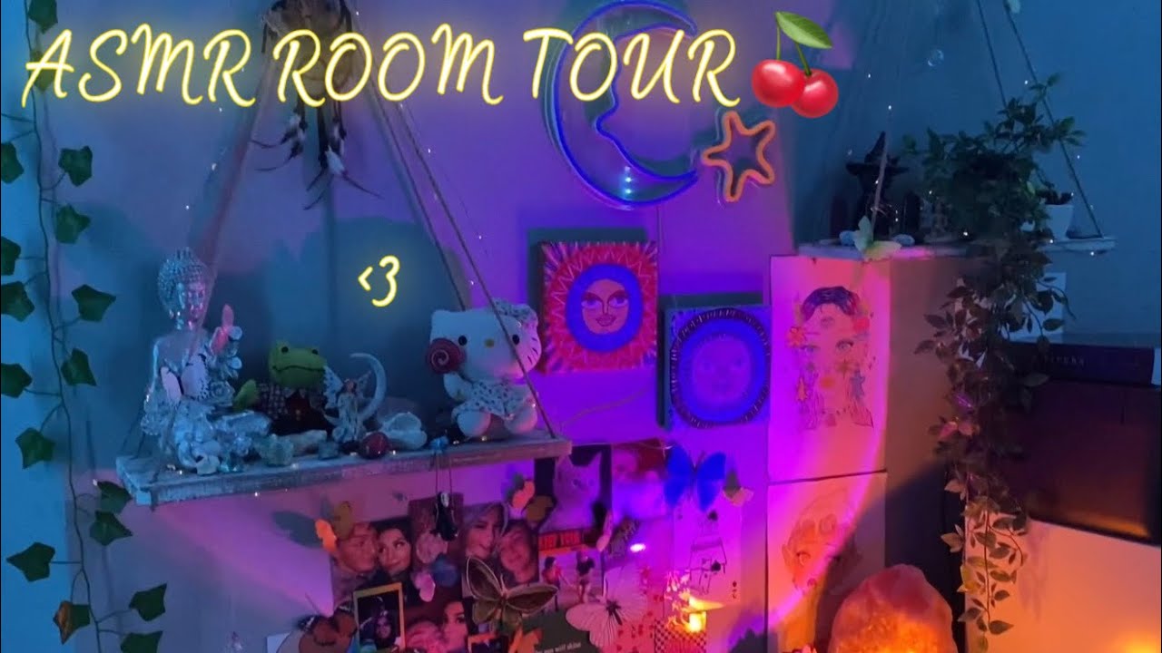 ASMR ROOM TOUR 🍒✨. Whispered voiceover