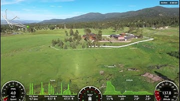 Parrot Bebop 2 - Flight Data Overlay - Flaming Gorge Utah