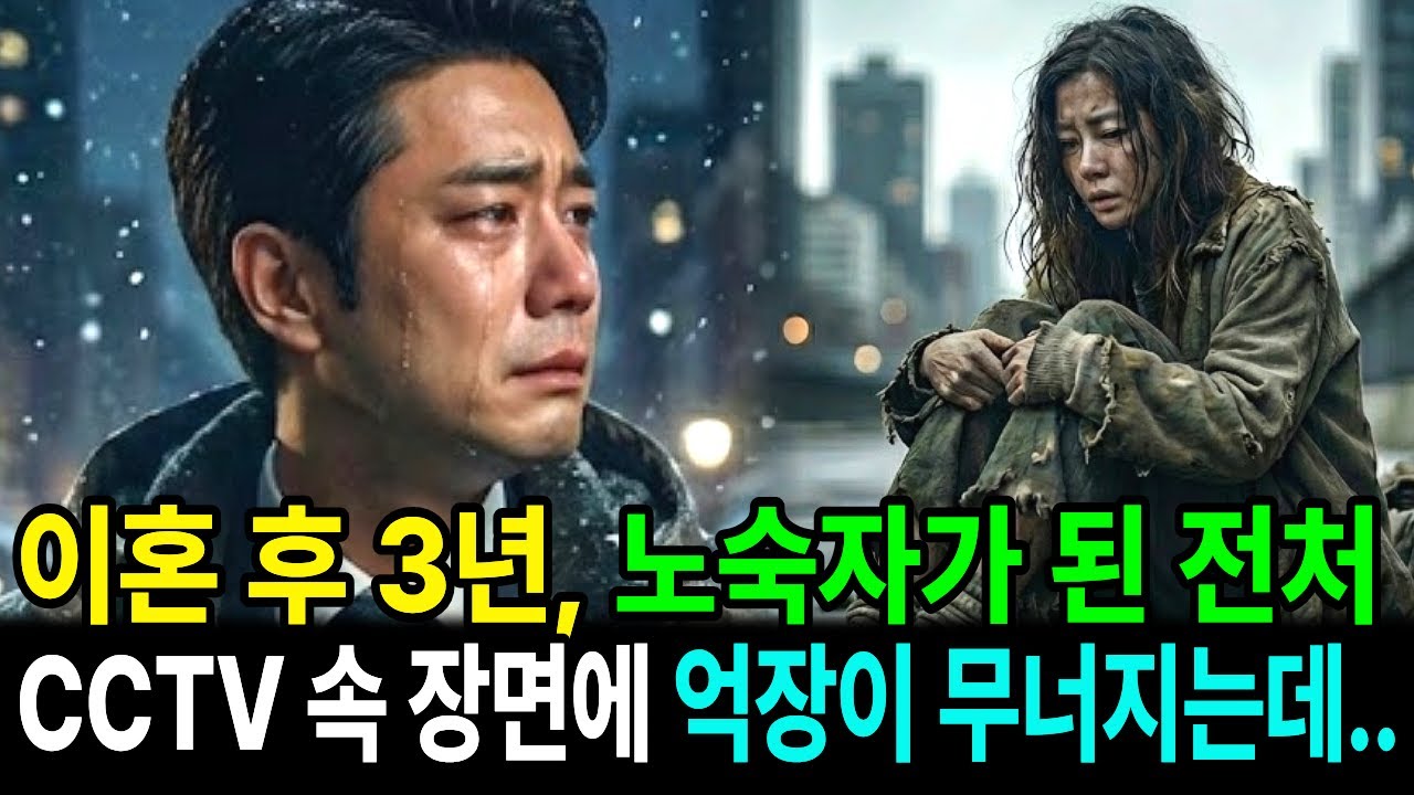 이혼 후 3년, 거리의 노숙자가 된 전처를 스쳐본 재벌남편, 뒤늦게 확보한 CCTV 속 장면에 억장이 무너졌다