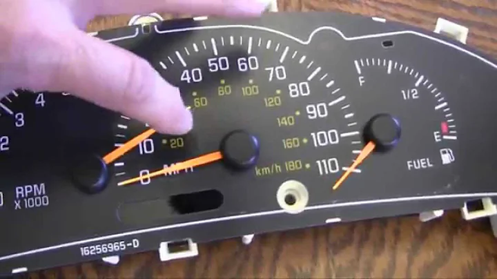 GM Stepper Motor Gauge Remove and Replace