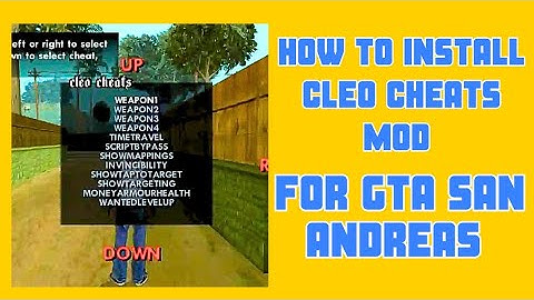 GTA San Andreas - How to Install CLEO CHEATS MOD 