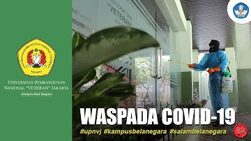 Cegah Covid-19, UPNVJ Lakukan Penyemprotan Disinfektan di Lingkungan Kampus