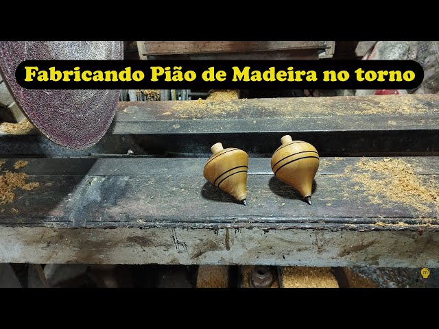 Como tornear um pião de madeira ( mod. Arteirinho ) Parte n° 2