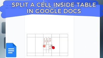 Google Docs Tutorial: How To Split Table Cell into Rows & Columns