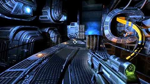 Quake 4 with narration part 12 - Nexus Hub Tunnels - Walkthrough {act 1 of 2}