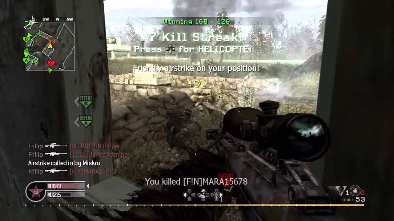 Cod 4 kill feed 2 - YouTube