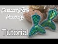 Mermaid Tail Earrings Tutorial - Bead Embroidery