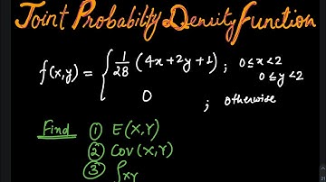 Joint probability density function solved example 6