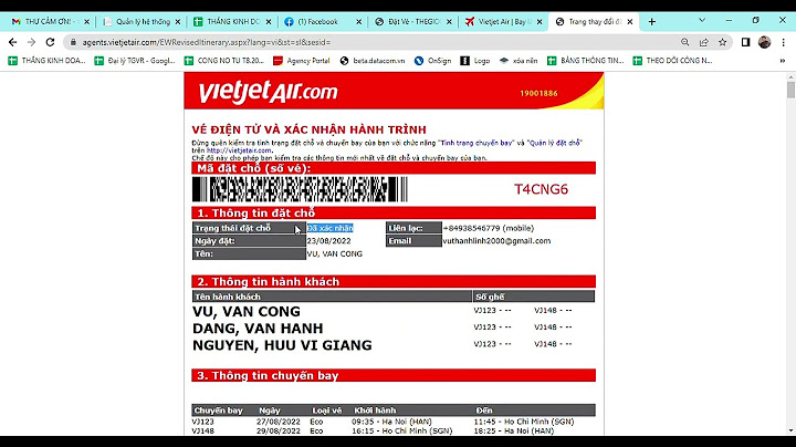 Hướng dẫn kiểm tra vé máy bay vietjet