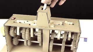 How to make a 6 Speed Gearbox from Cardboard