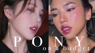 PONY, BUT MAKE IT DRUGSTORE! 🦄 following a Pony makeup tutorial w only drugstore products