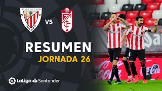 Resumen de Athletic Club vs Granada CF (2-1)