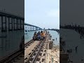 How Railway Employees Going To Pamban Bridge