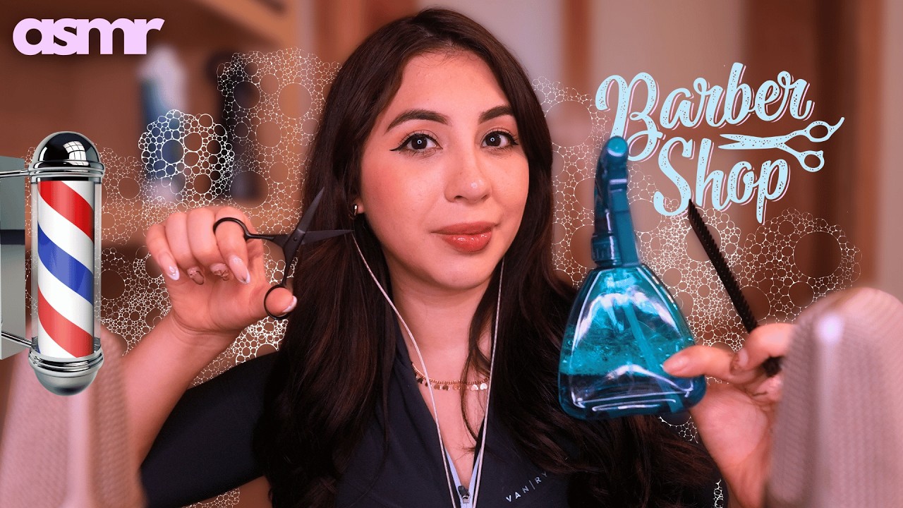 ASMR | Barbería 💈Lavado de Cabello y Afeitado, MASAJE Craneal ✂️ Roleplay