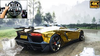 Lamborghini Aventador J | Forza Horizon 5 | Logitech g29 gameplay