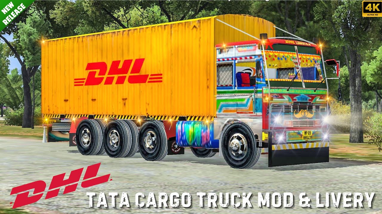 DHL Tata Cargo Truck Mod For Bus Simulator Indonesia YouTube