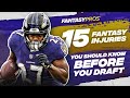 15 Injuries You Need to Know About Before You Draft | PUP, IR and More (2021 Fantasy Football)