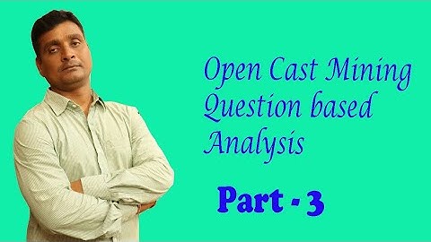 Opencast Mining/ Objective type questions in hindi
