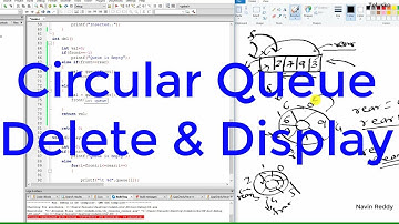 Circular Queue Delete and Display in Hindi