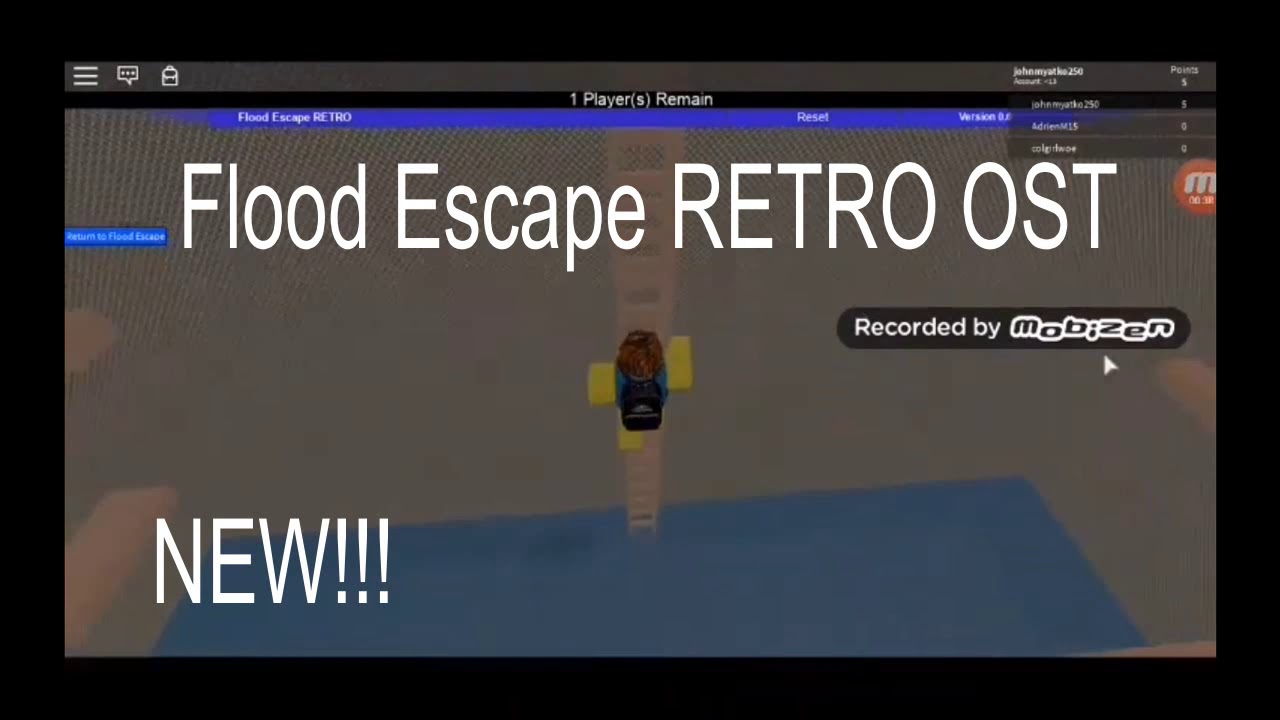 Flood Escape Retro Ost New Youtube - roblox flood escape winning hard so easy youtube