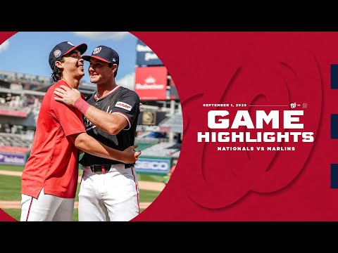 Marlins vs. Nationals Game Highlights (9/1/25) | MLB Highlights