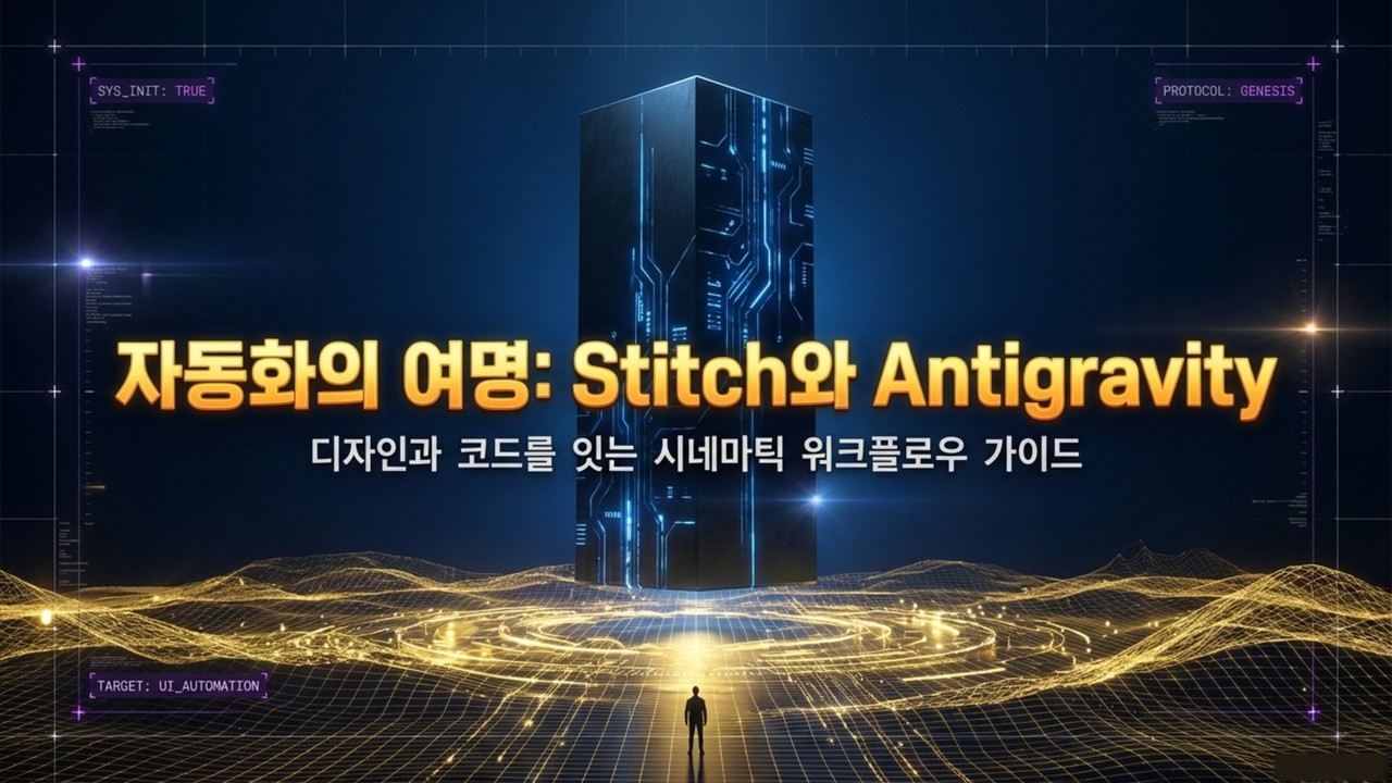 ⁣[Stitch와 Antigravity] 디자인-코딩 자동화 워크플로우 | 디자인을 실무 코드로 구현하는 스티치와 안티그래비티