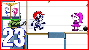 Pencil Boy Pull The Pin - Gameplay Walkthrough Part 23 - All Levels Solution (Android,iOS)