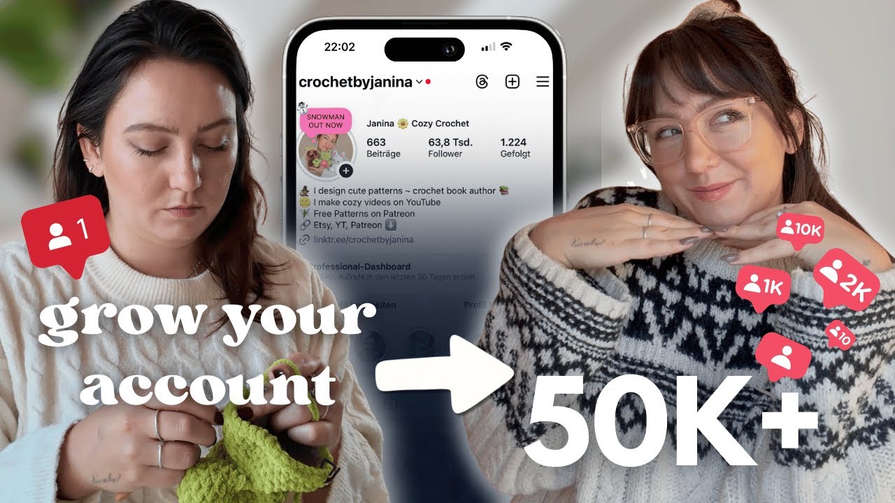 This is how you grow your Crochet Account! My Top 5 Learnings
