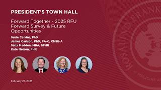 February 27, 2026 President's Town Hall | Forward Survey