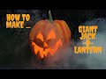 How to make a Giant Jack -O- Lantern / Pumpkin out of foam
