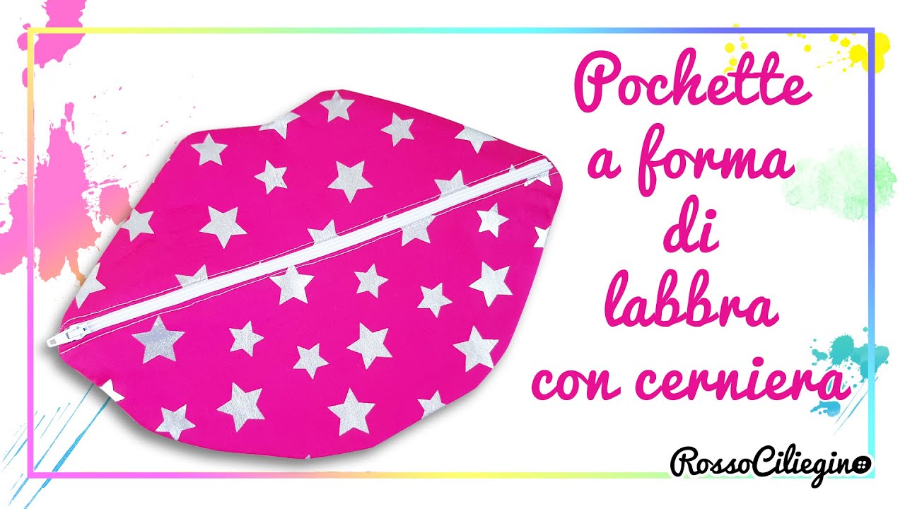 Pochette con cerniera al bacio #cucitocreativo #tutorial #handmade #pochette #fabrictutorial