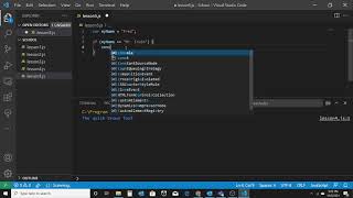 Programming 1 - Lesson 5