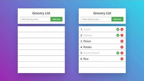 Building a Simple Grocery List App with JavaScript #webdevelopment #javascript #html #css #coding