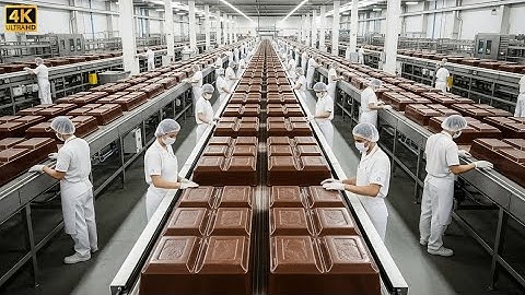 Inside a Modern Chocolate Factory: From Cocoa Beans to Premium Chocolate Bars (Full Process)