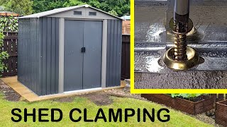 How to anchor metal shed