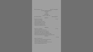 BSC/BA Sem. 6th Geography Question Paper CBCS Pattern Jammu University