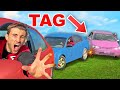 Playing tag with cars