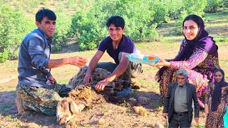 "The poor but happy young couple miraculously helped the shepherd." screenshot 1