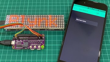Displaying Text Message on Dot Matrix Using Blynk App and Raspberry Pi (English)
