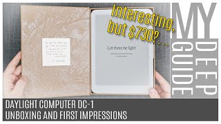 Daylight Computer DC-1: Unboxing and First Impressions of a Monochromatic (T?)RLCD Android 13 Tablet